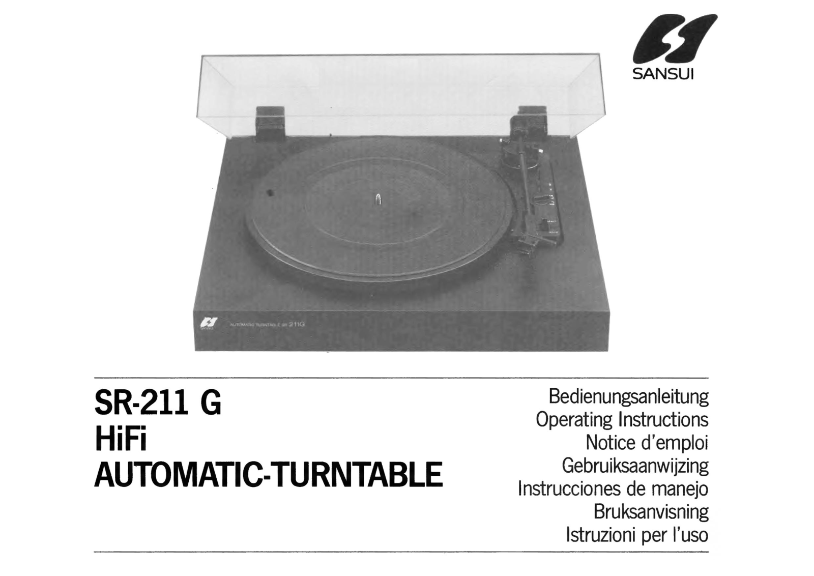 Sansui SR-211G Owners Manual