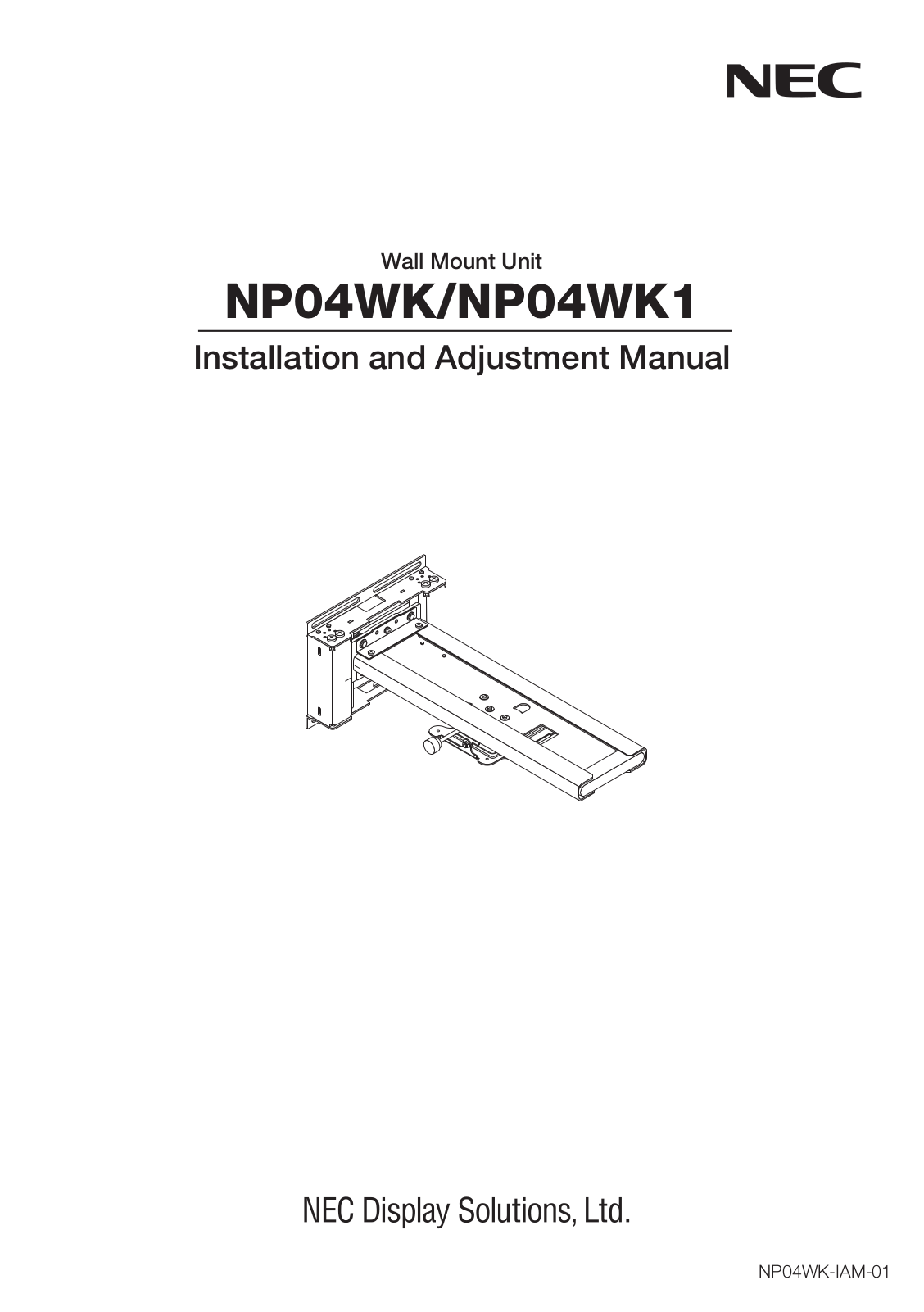 NEC NP04WK, NP04WK1 User Manual