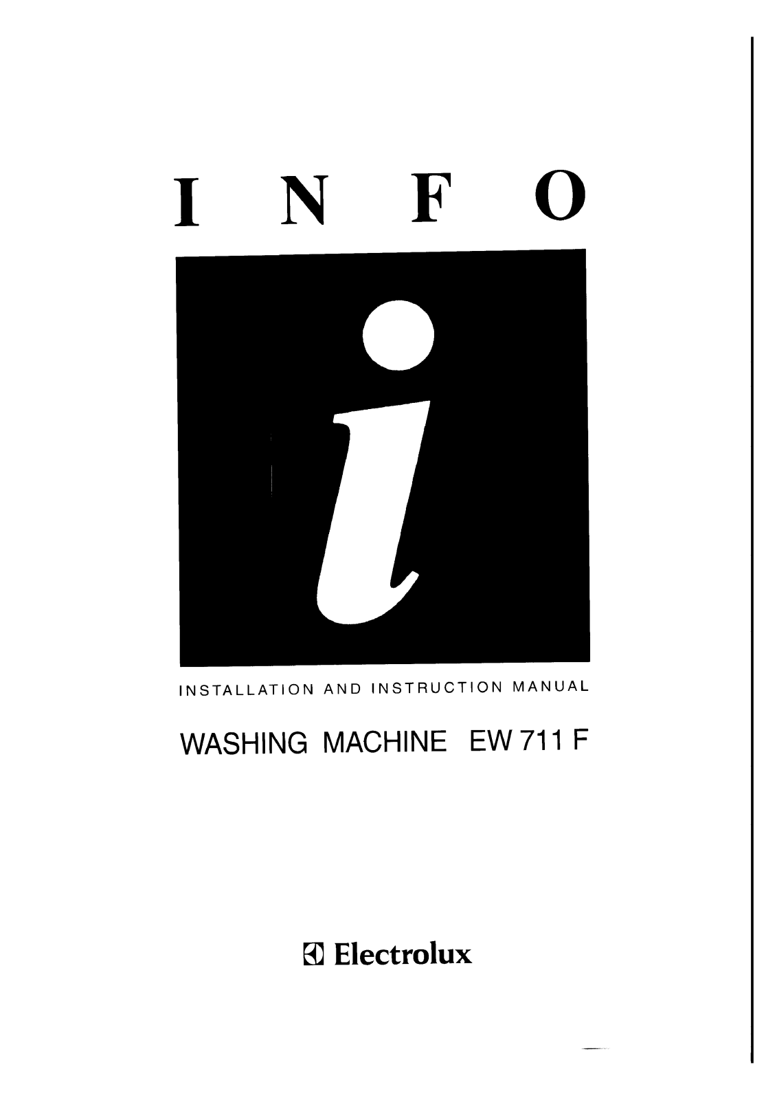 AEG EW711F User Manual