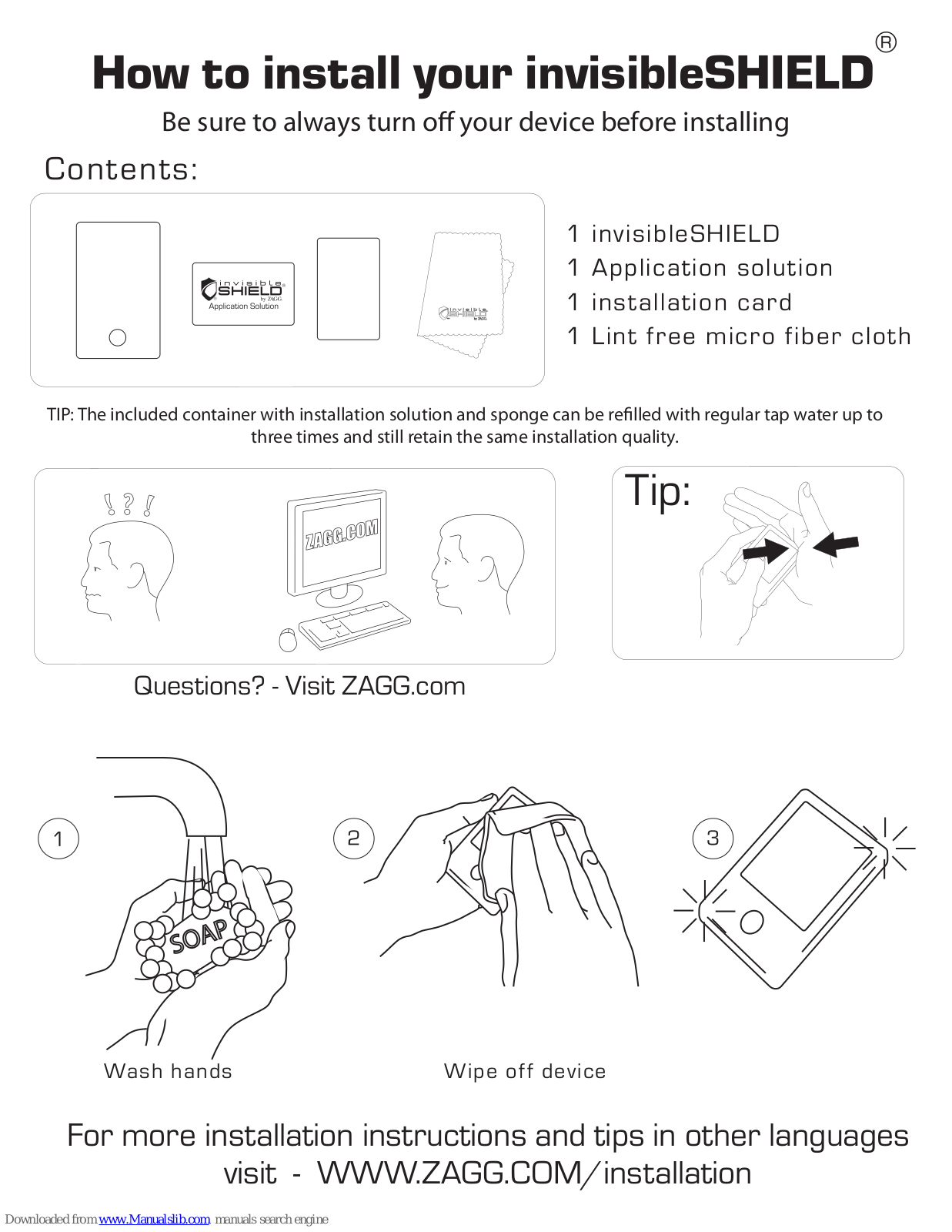 Zagg invisibleSHIELD How To Install