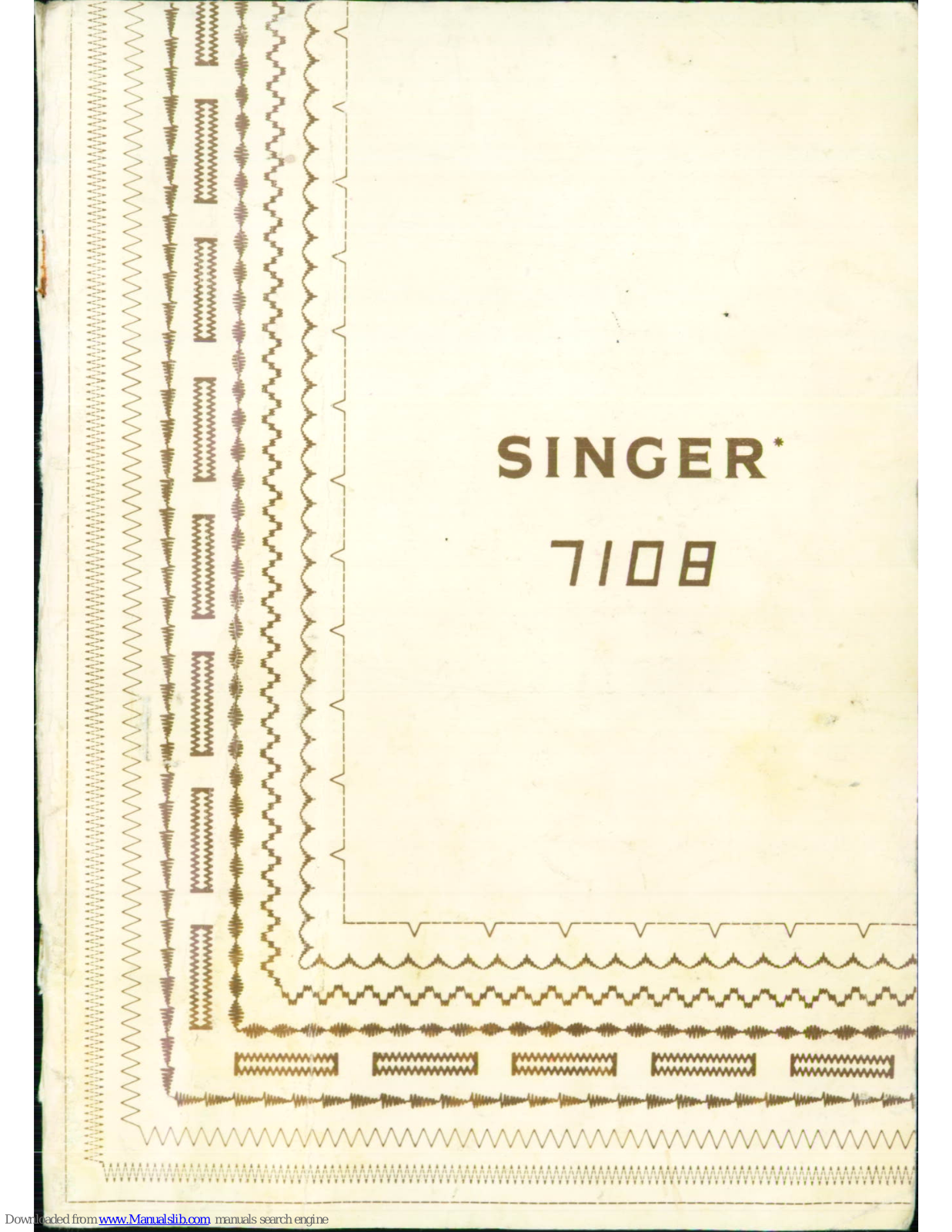 Singer 7108 Instruction Book - ManualMachine.com