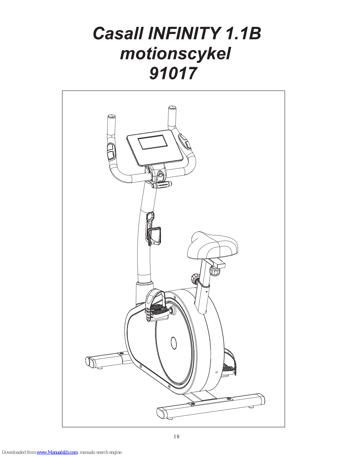 Casall INFINITY 1.1B 91017, INFINITY 1.1B, 91017 User Manual