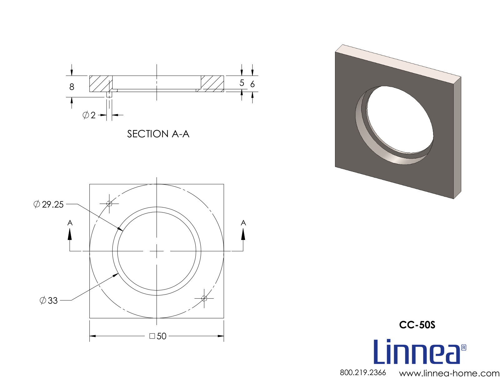 Linnea LNNE8498 Dimensions - ManualMachine.com