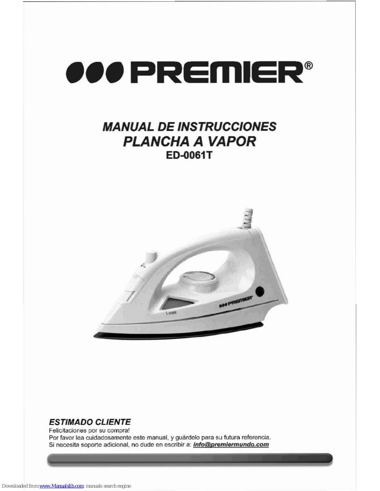 Premier ED-0061T Instruction Manual - ManualMachine.com