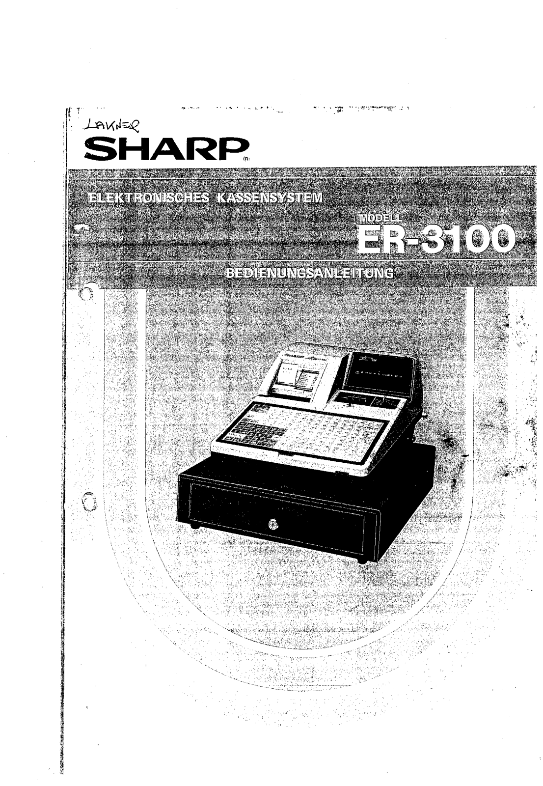 Sharp ER-3100 Operation Manual