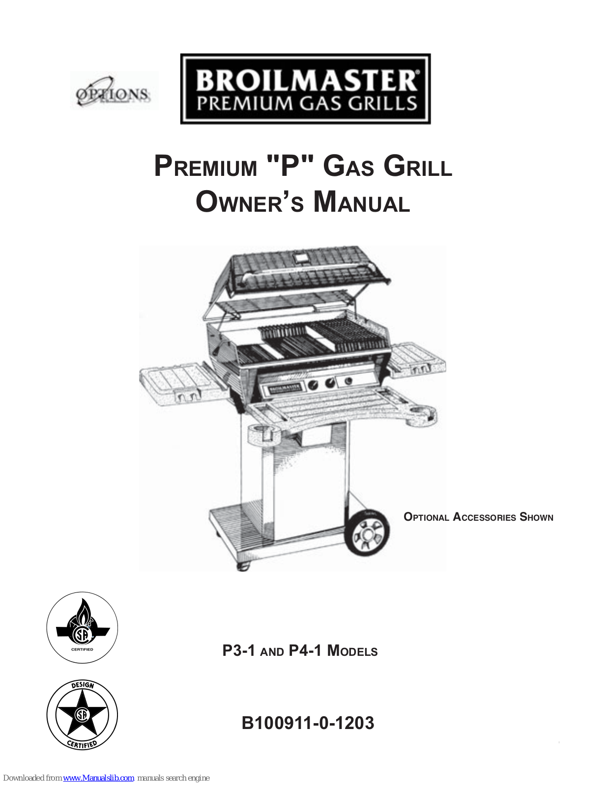 Broil King Premium P3-1, Premium P4-1 Owner's Manual