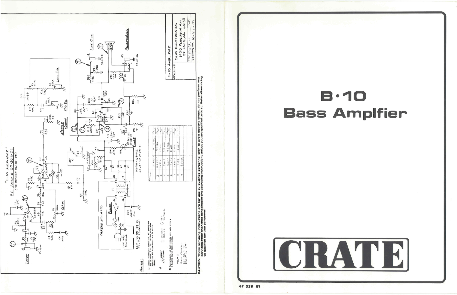 Crate B10 Owner's Manual