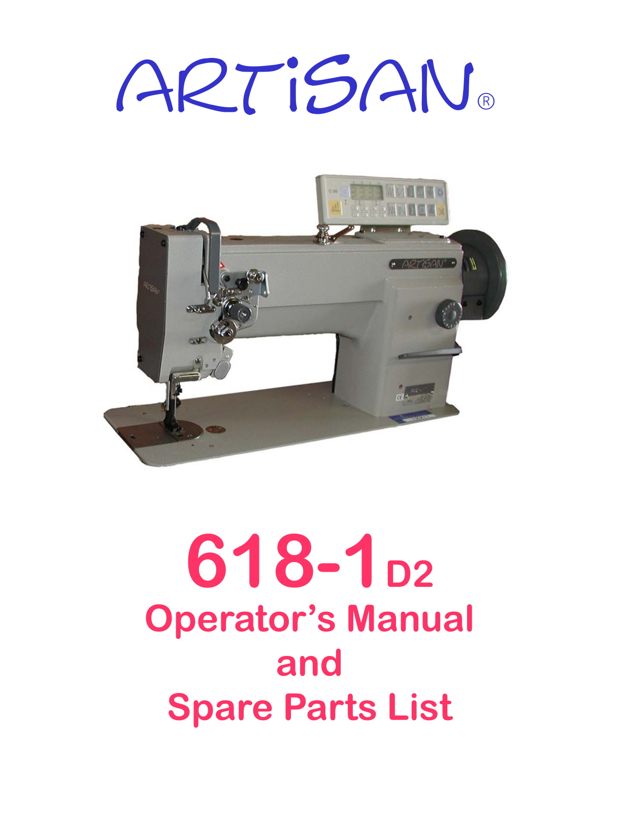 Artisan 618-1 D2 Operating Manual