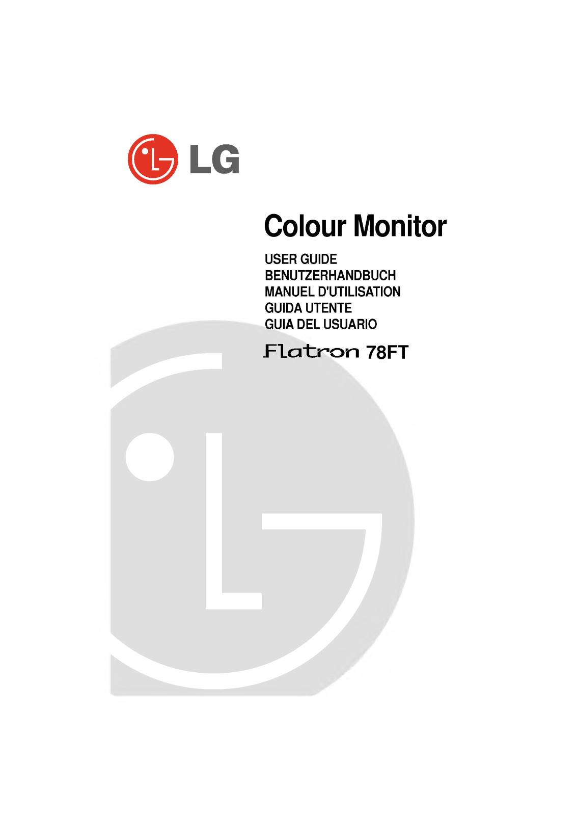 Lg FLATRON 78FT User Manual