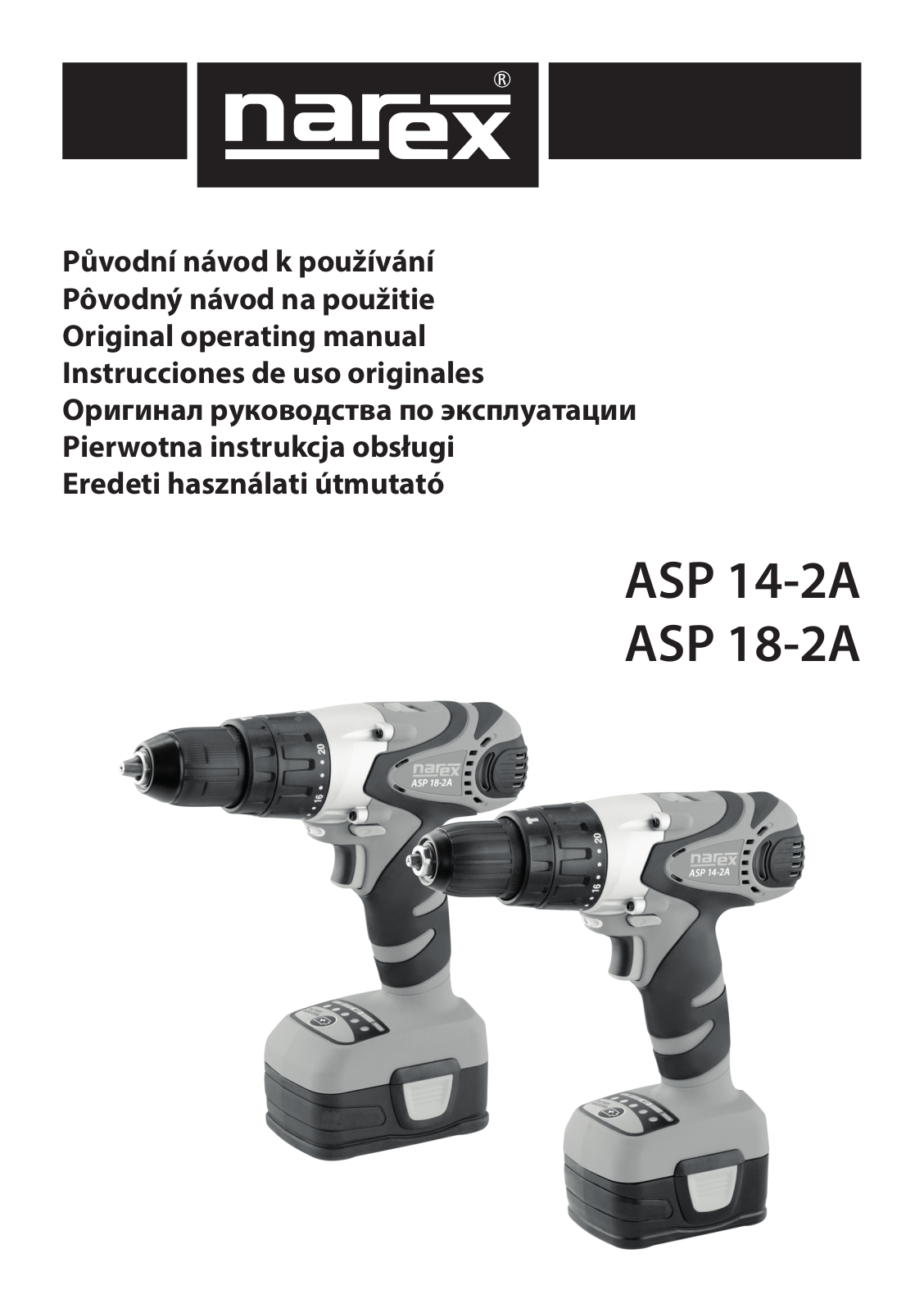 Narex ASP 14-2A Operating Instructions