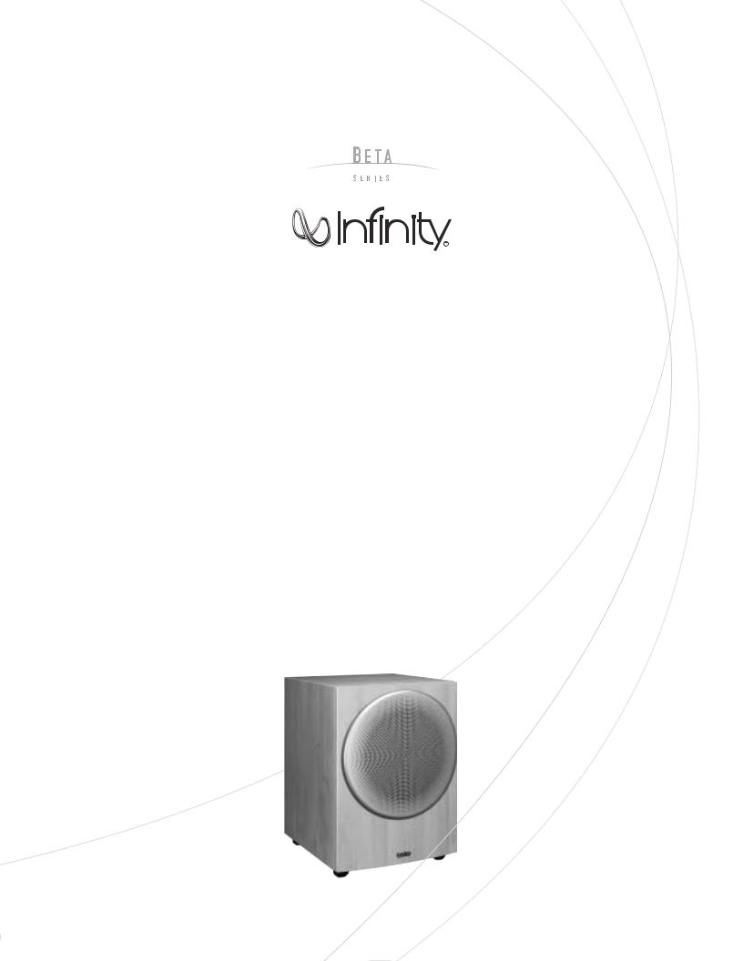 Infinity BETA-SW-10 Owners manual