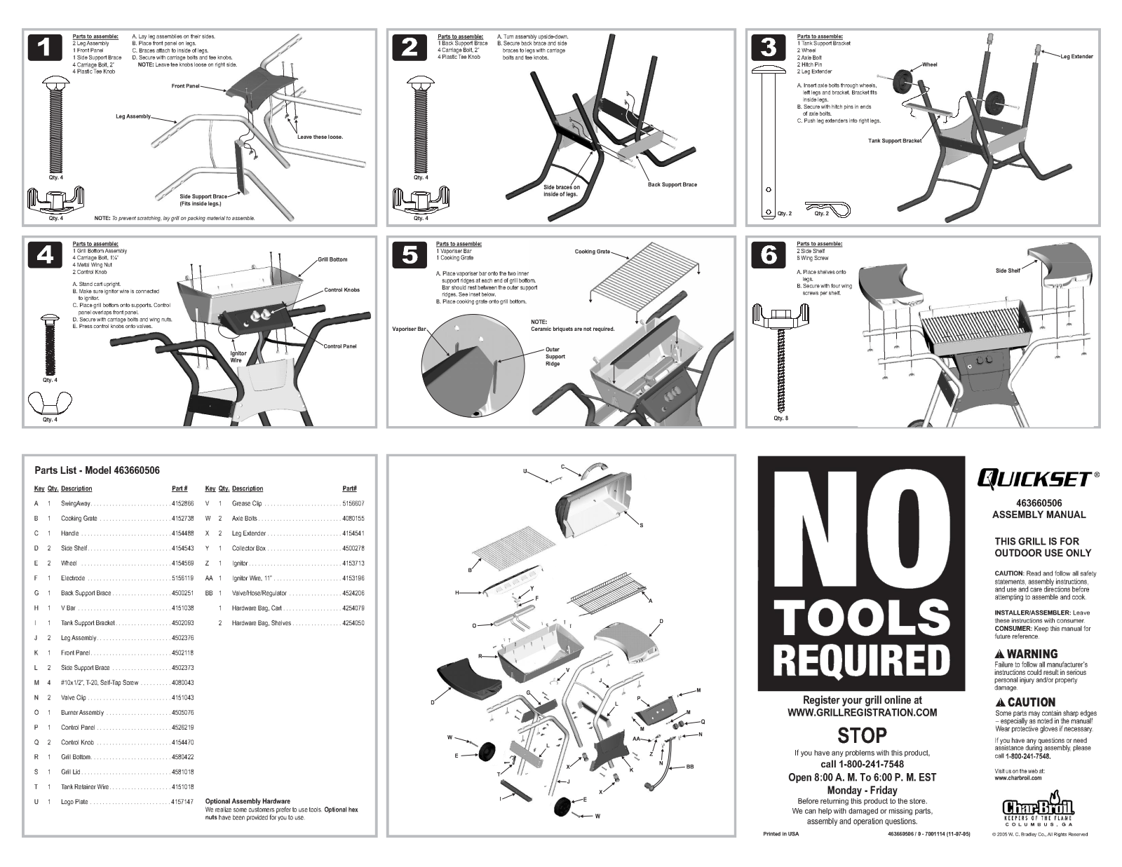 Charbroil 463660506 Owner's Manual