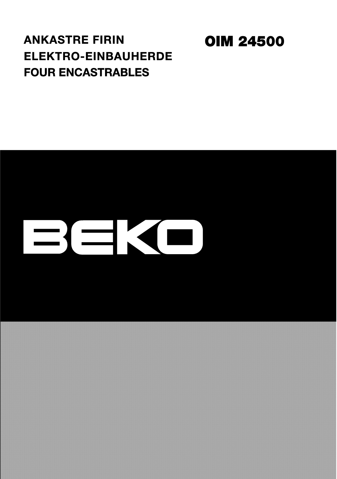 Beko OIM24500 User manual