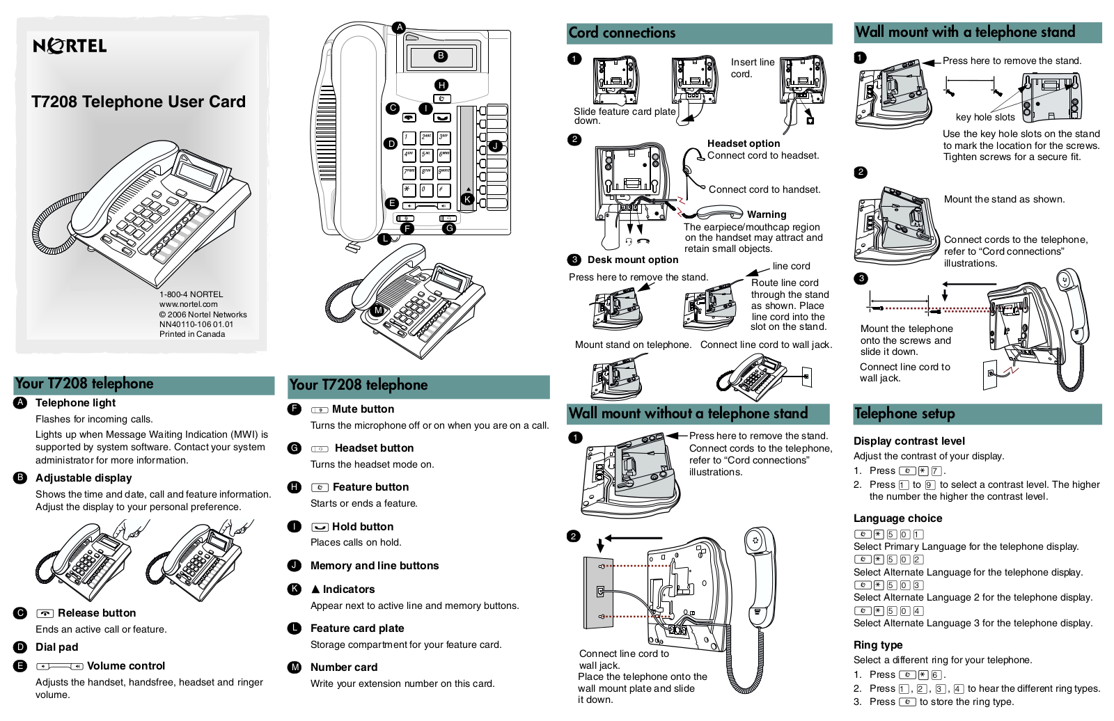 Nortec Industries T7208 User Manual