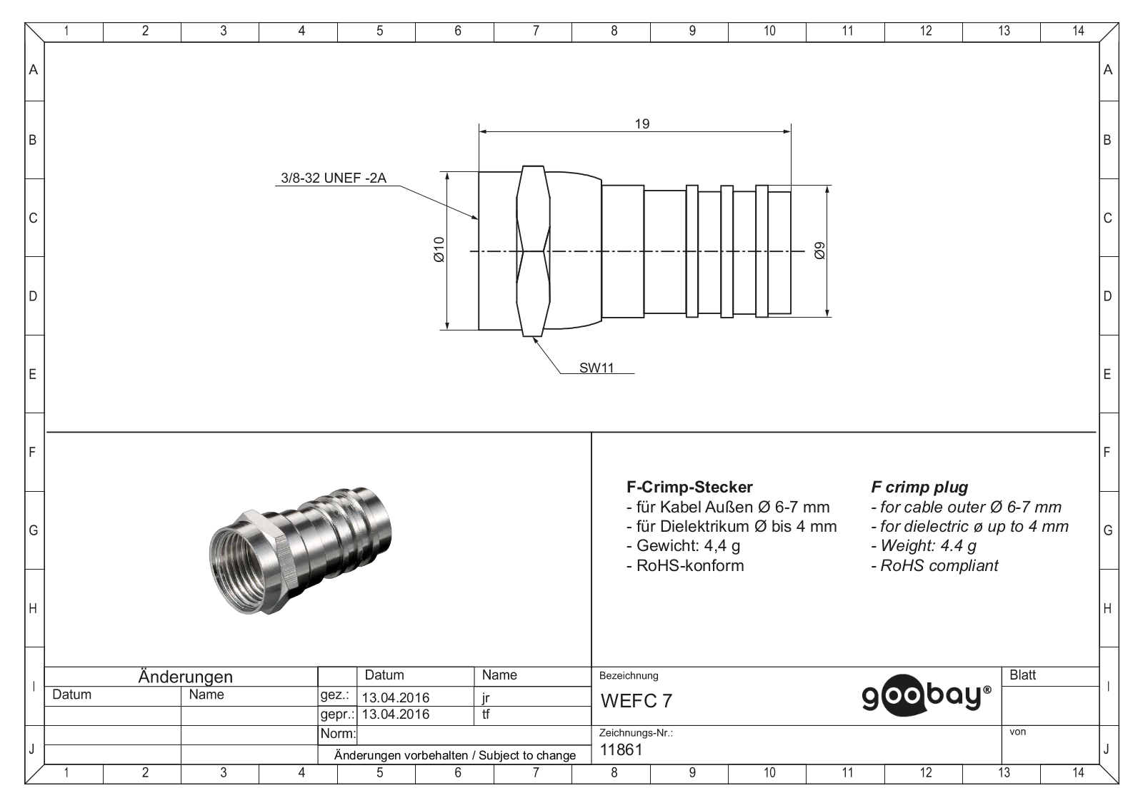 GOOBAY 11861 Datasheet - ManualMachine.com