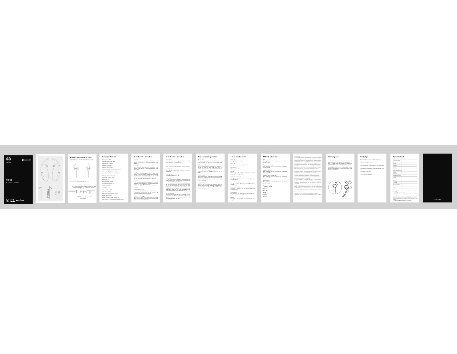 Macaw Sound Technology TX 90 User Manual