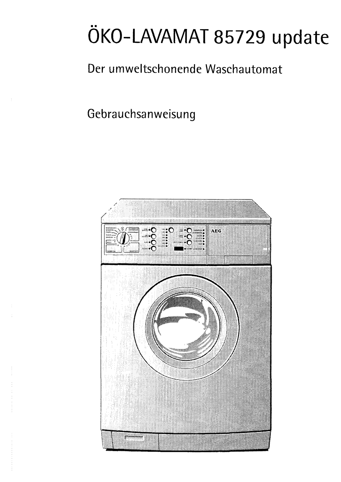 AEG LAVAMAT 85729 User Manual