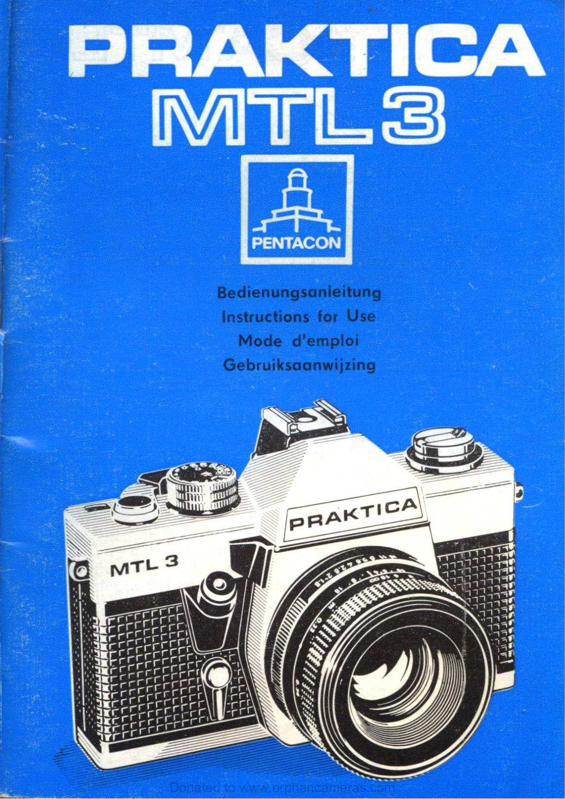 PRAKTICA MTL3 User Manual