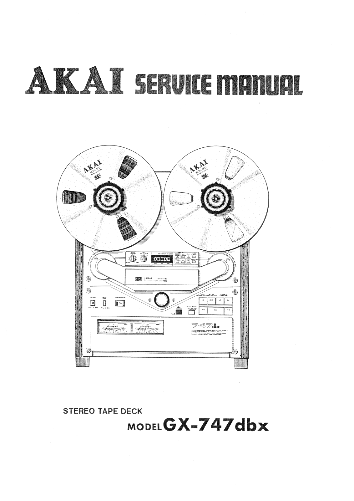 Akai GX-747-DBX Service manual