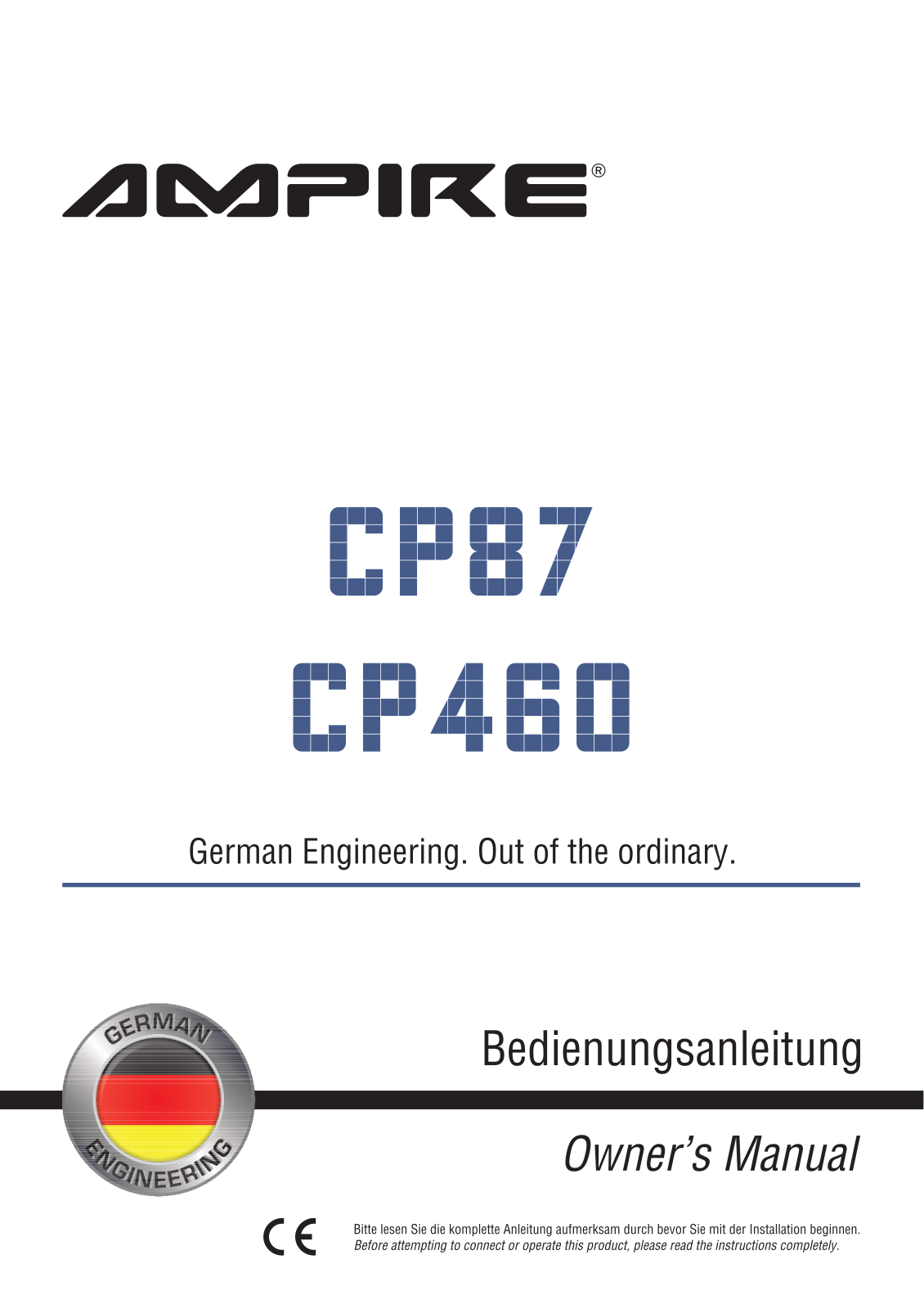 Ampire CP87 operation manual - ManualMachine.com