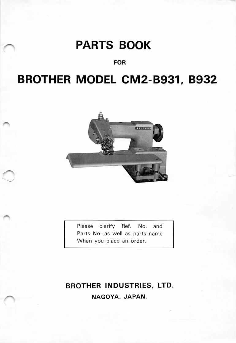 Brother CM2-B931, CM2-B932 Manual