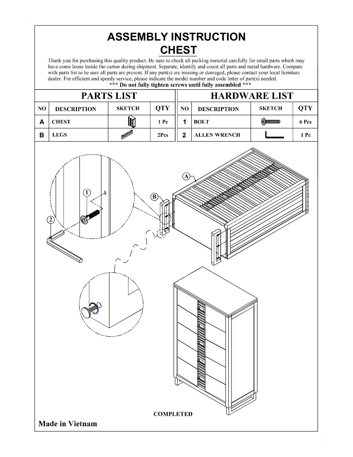 Foundstone FNDS3965 Assembly Instruction - ManualMachine.com