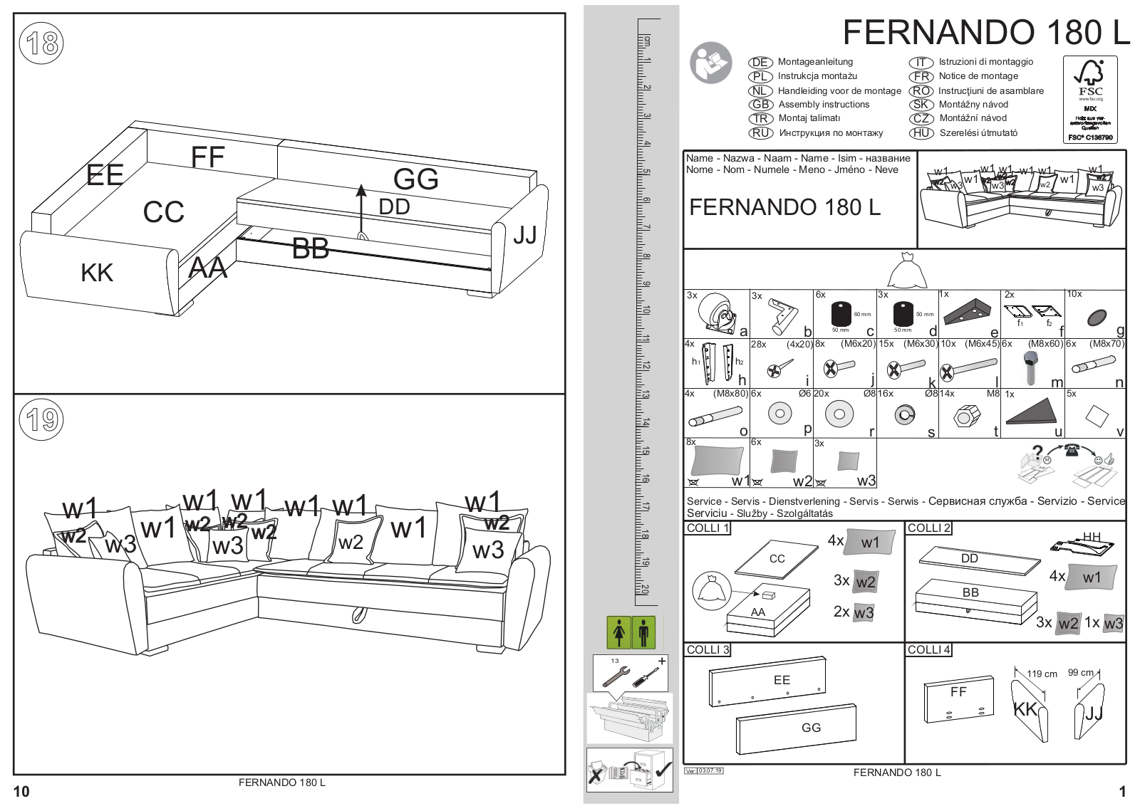 Home affaire Fernando Assembly instructions