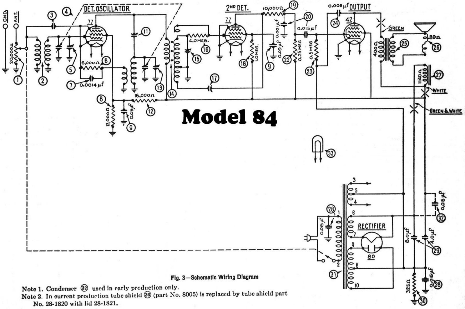 Philco 84 schematic