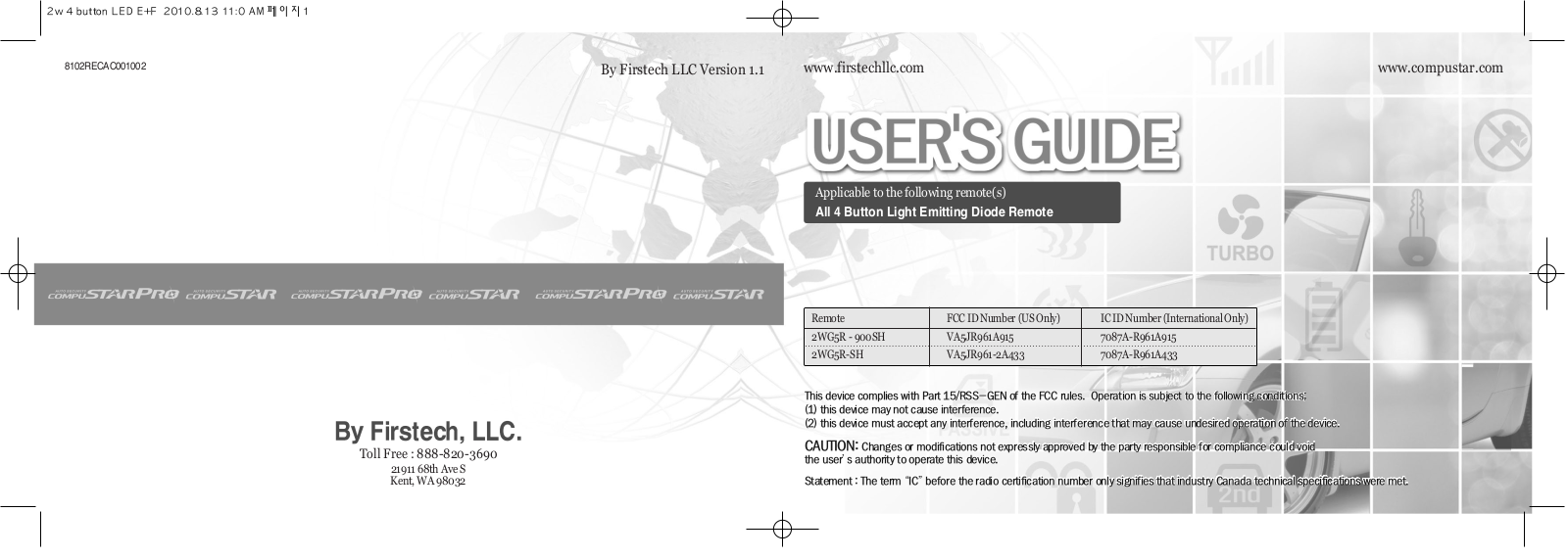 SEGI JR961 2A433 User Manual