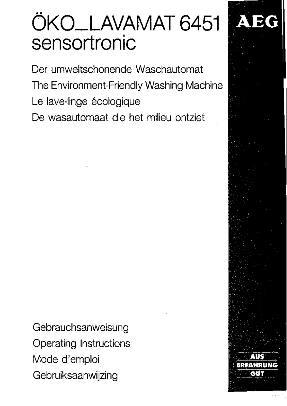 AEG LAV6451SENS User Manual - ManualMachine.com