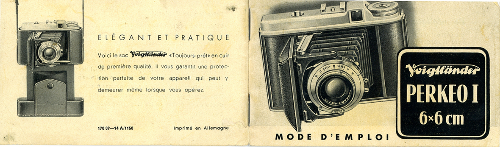 VOIGTLANDER Perkeo I 6x6cm User Manual