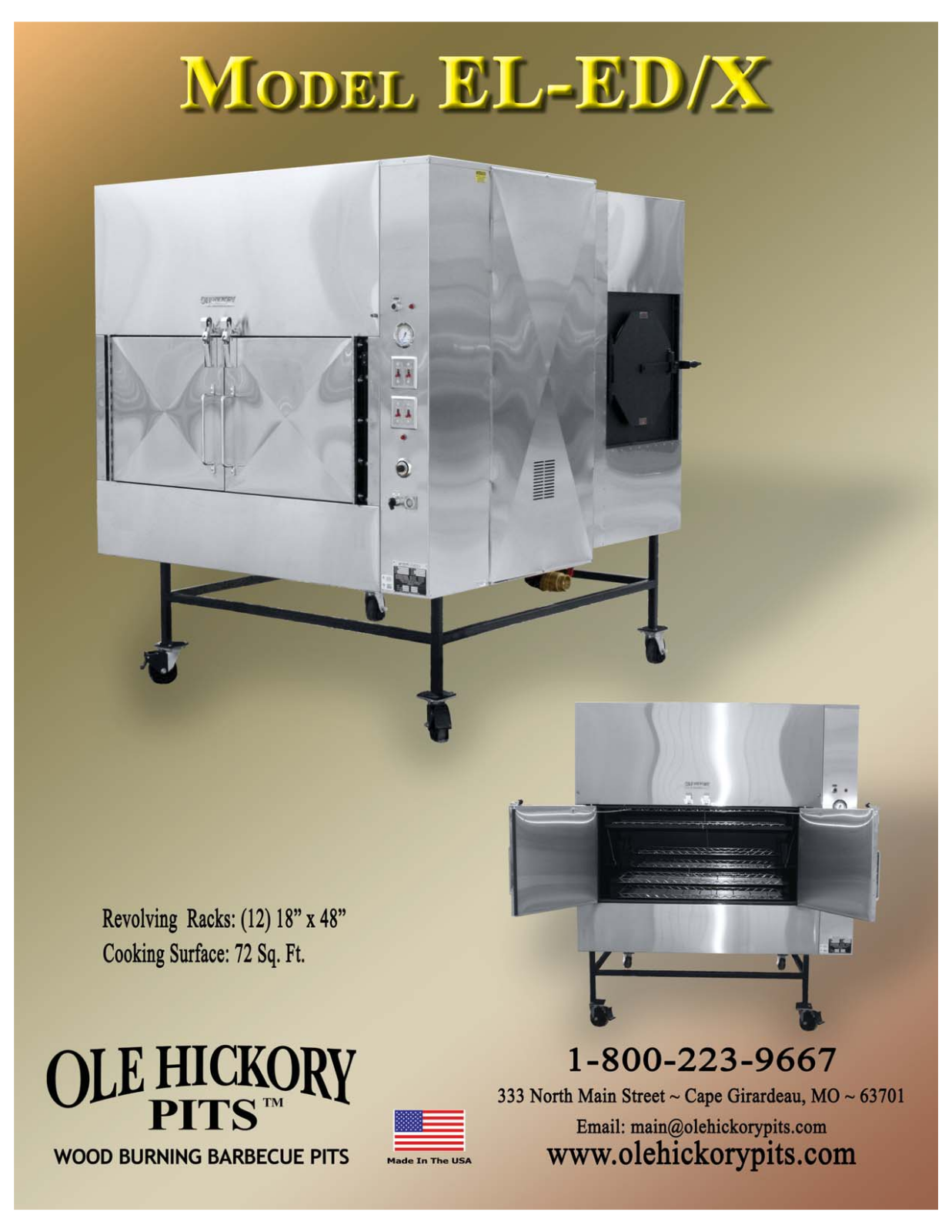 Ole Hickory Pits EL-ED-X User Manual