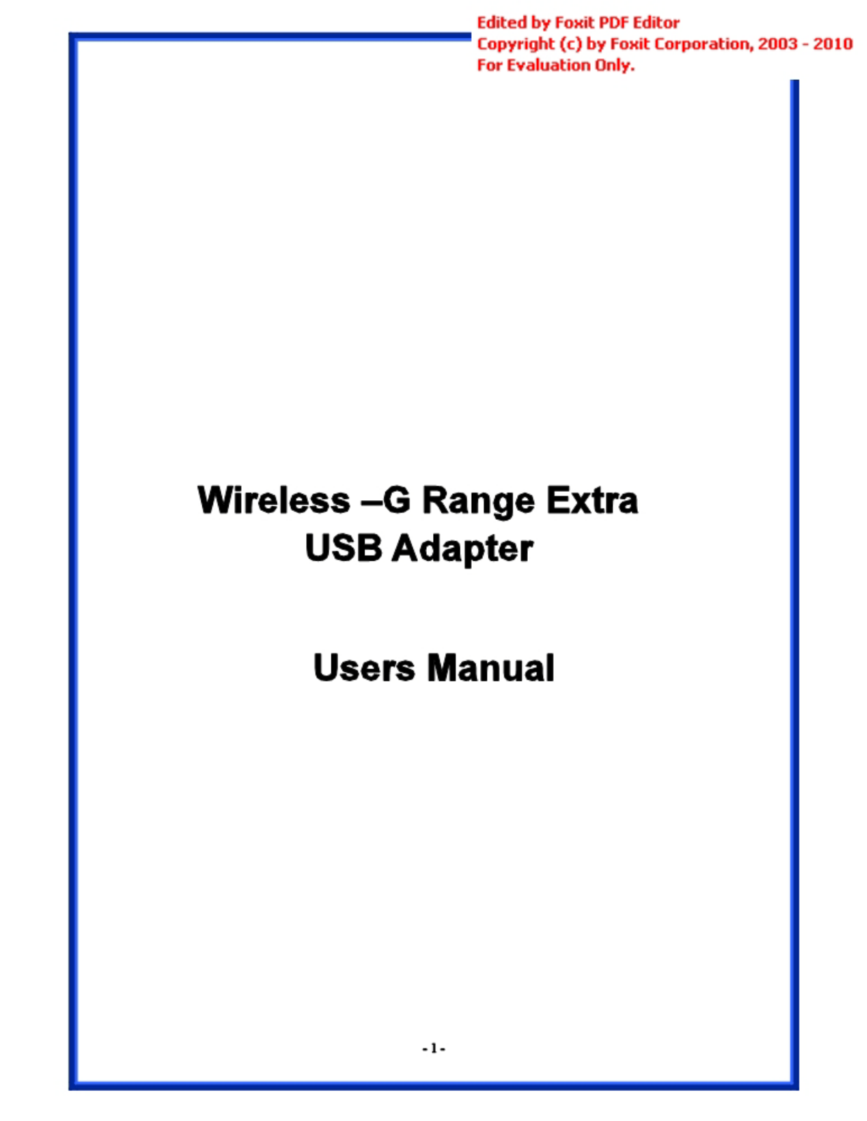 Afoundry Electronic AF AG7 Users Manual