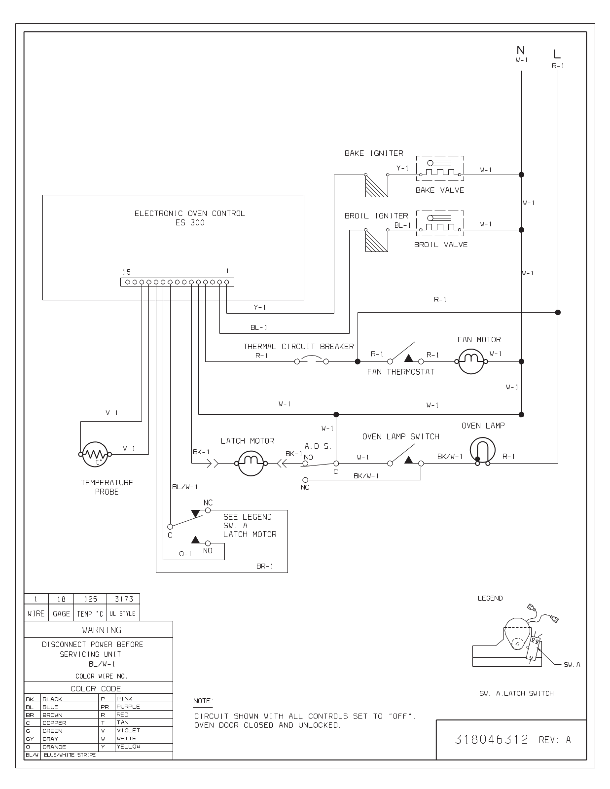 Frigidaire FGB24S5DCB Wiring Diagram