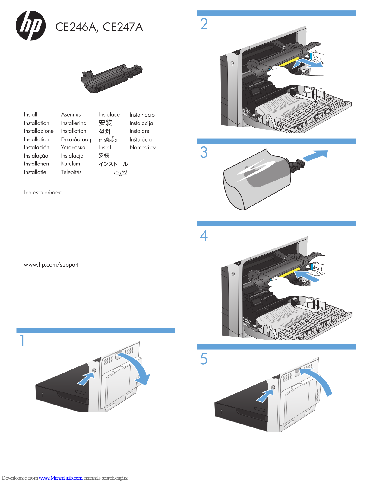 HP CE246A, CE247A Install Manual