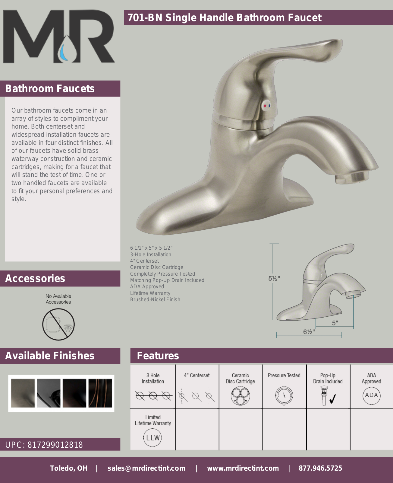 MR Direct MRDR2084 Specifications - ManualMachine.com