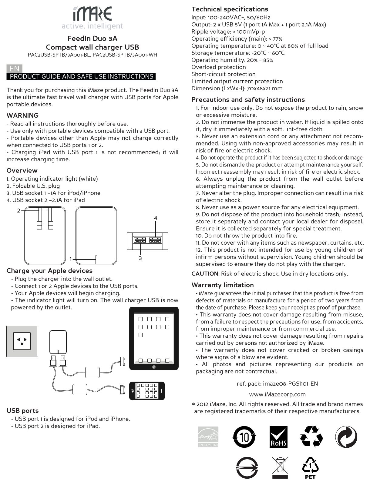 Imaze FeedIn Duo 3A Product Guide