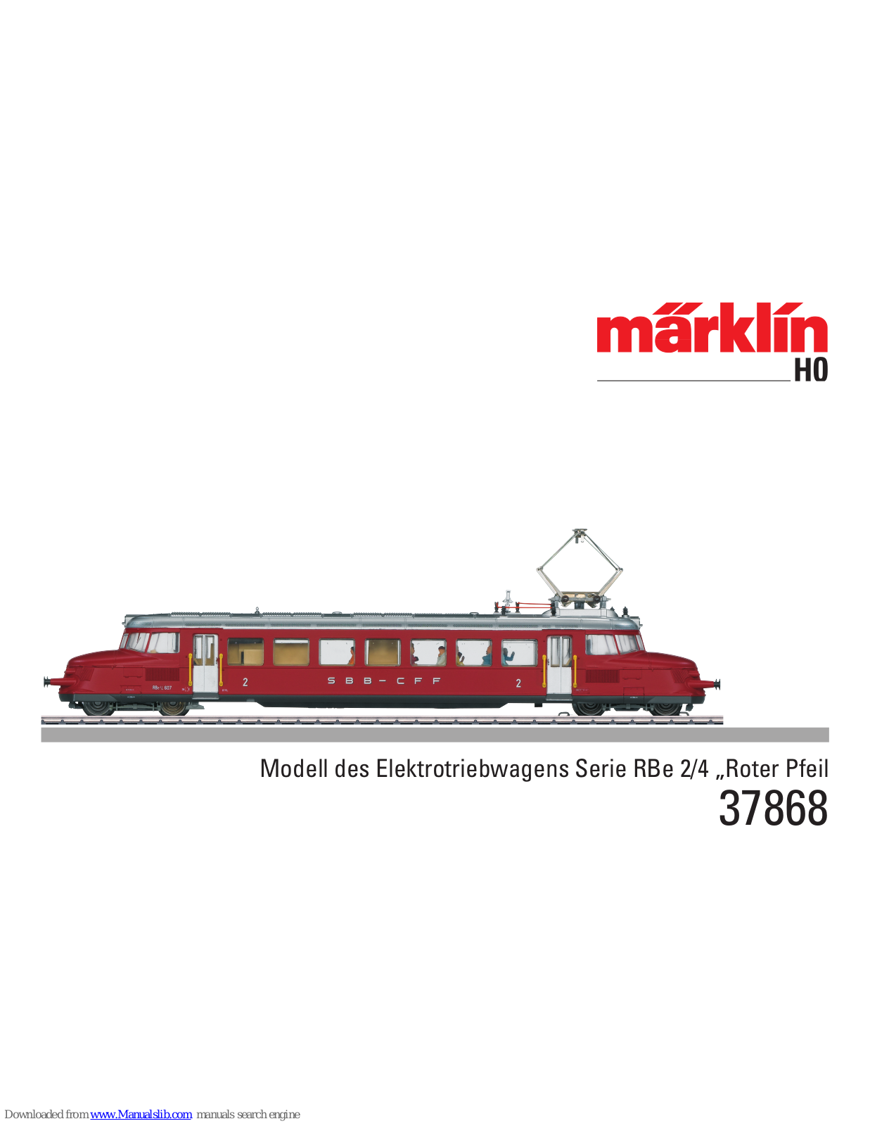 Märklin 37868 User Manual - ManualMachine.com