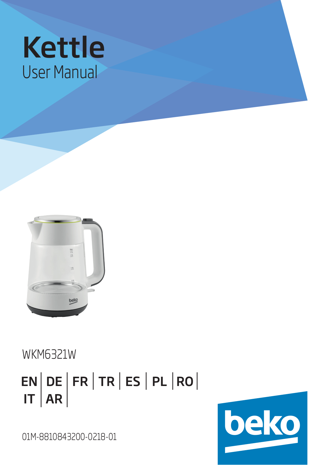 Beko WKM6321W User manual