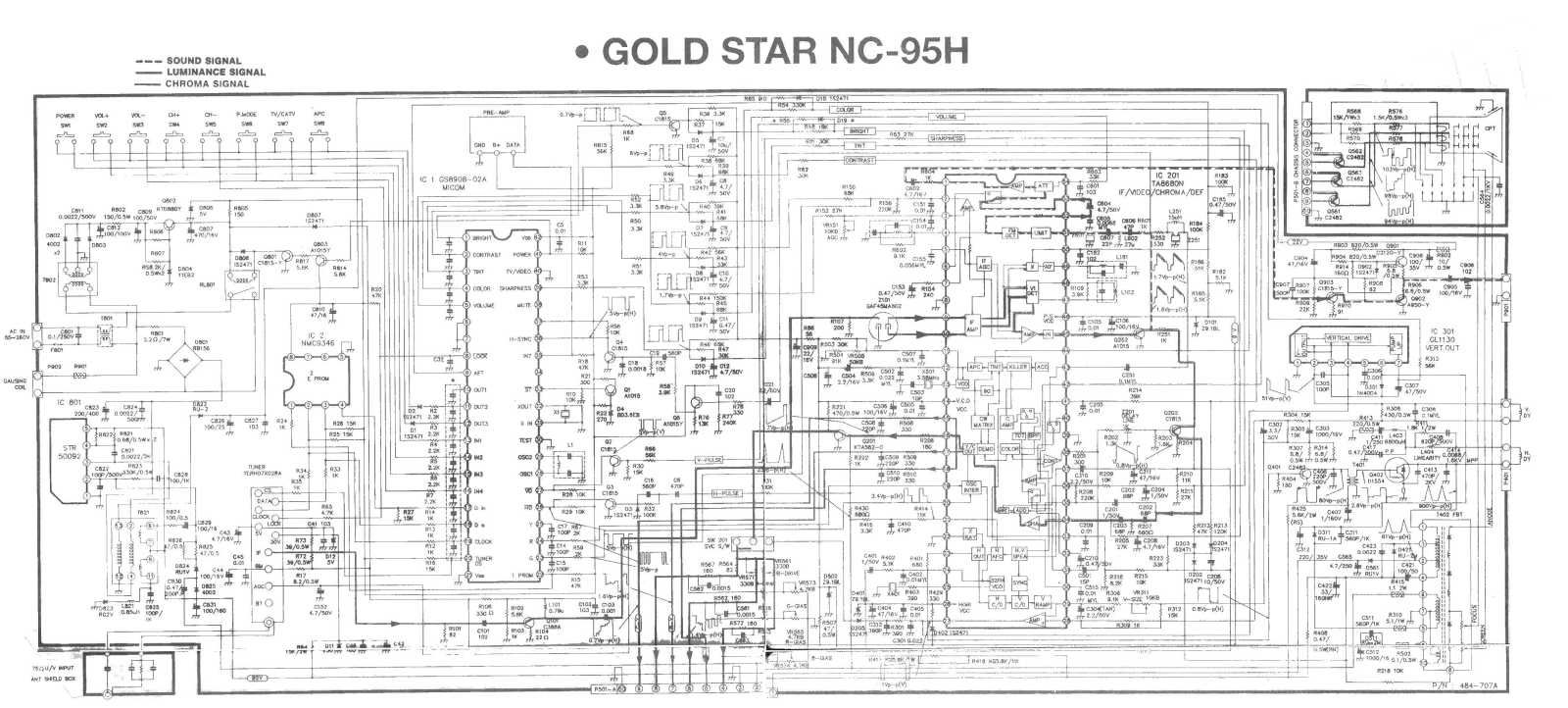 Goldstar CMT-9722 Schematic