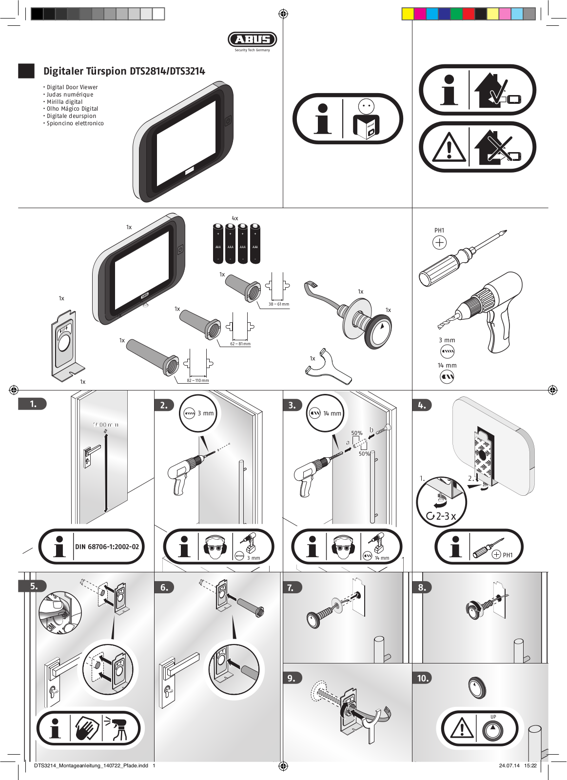 ABUS DTS2814, DTS3214 User guide