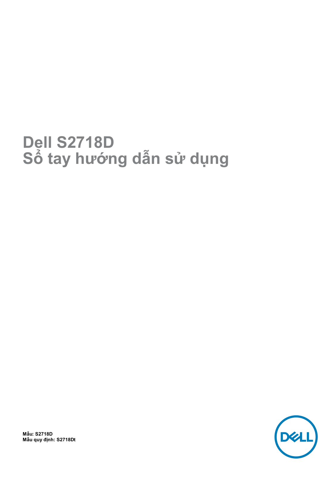 Dell S2718D User Manual