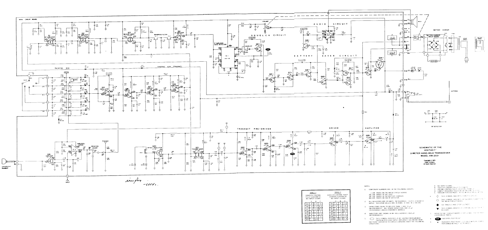 Heathkit HW-2021 Schematic