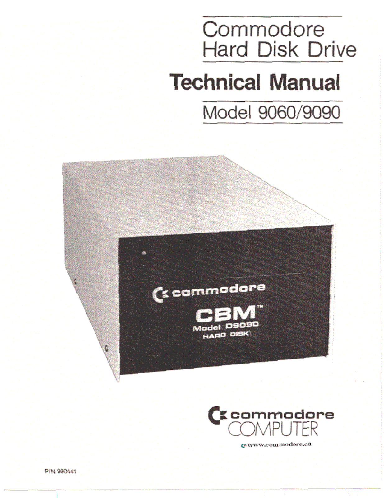 Commodore 9060, 9090 Technical Manual