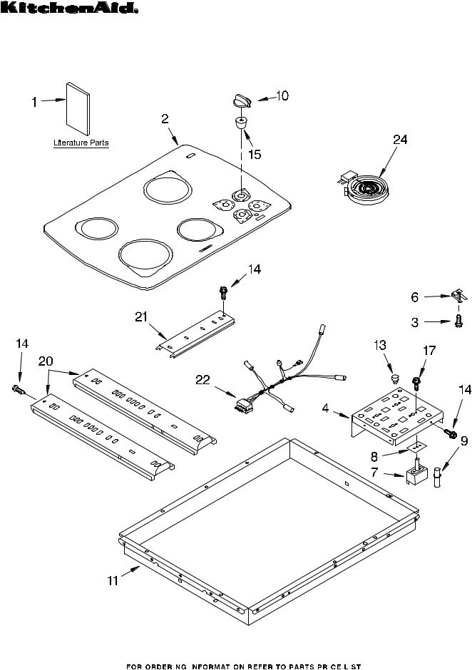 KitchenAid KECC501GWH3 Parts List