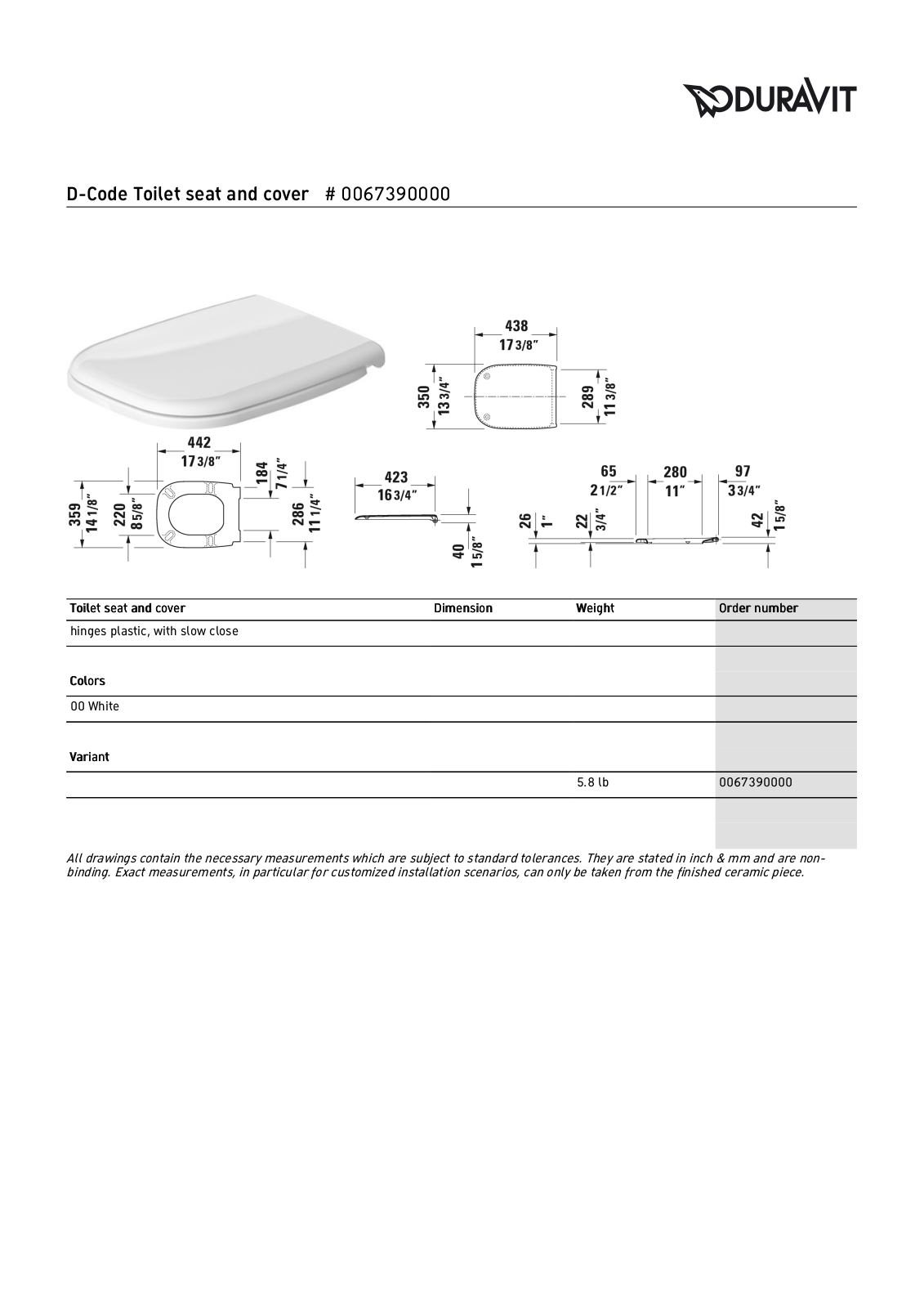 Duravit DRV1486 Specifications - ManualMachine.com