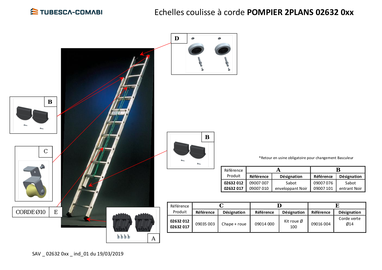 Tubesca 02632 012, 02632 017, POMPIER 2PLANS Specification - ManualMachine.com