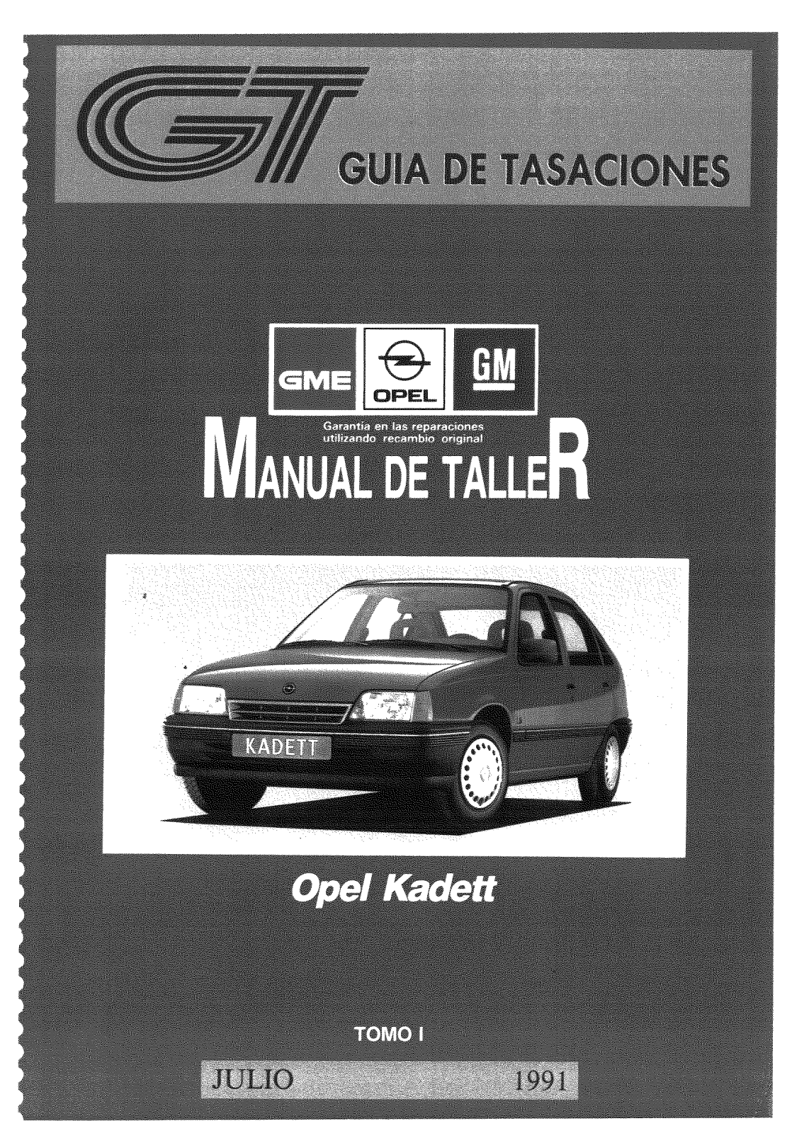 Opel Kadett 1991 User Manual