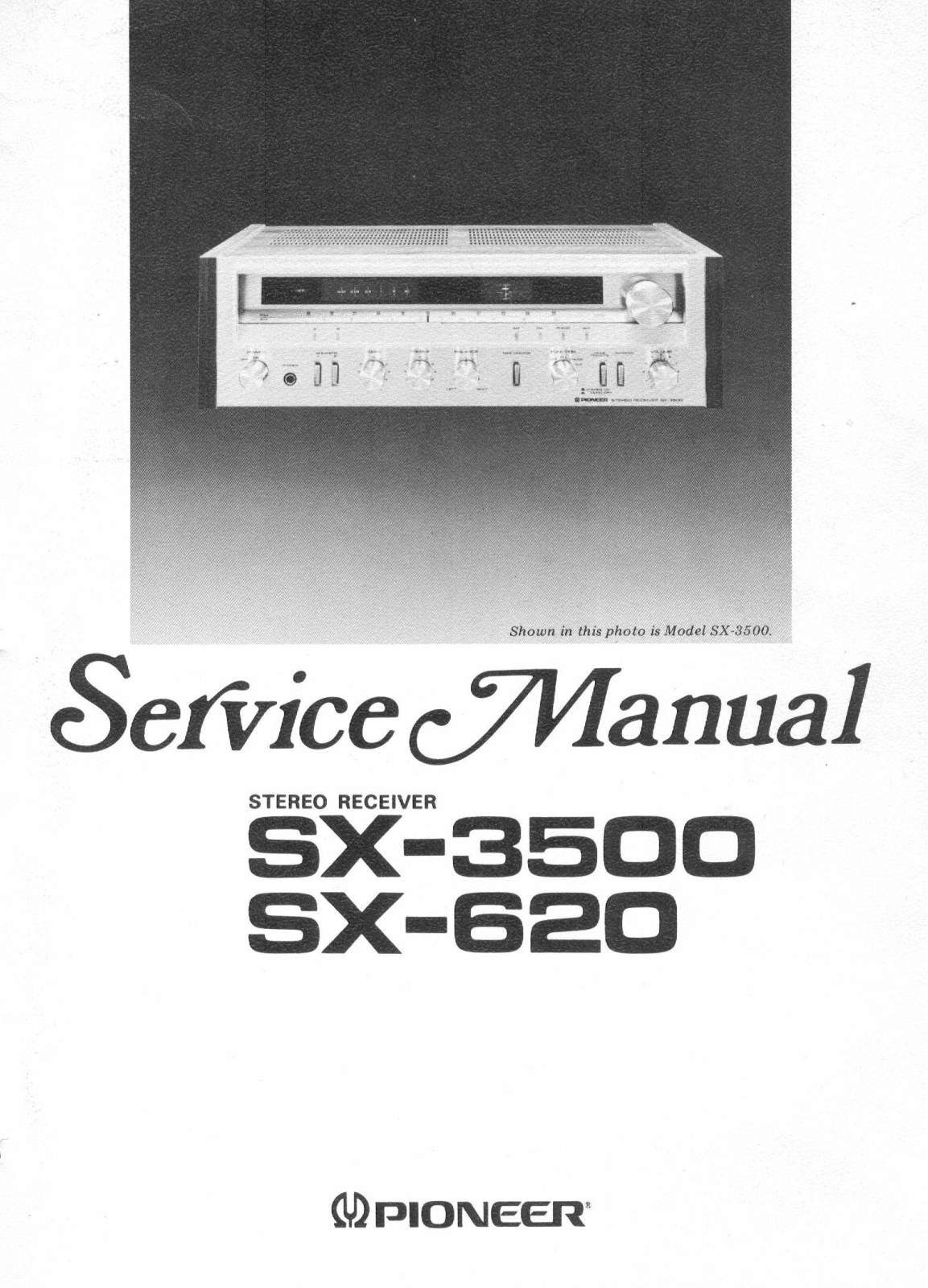Pioneer SX-3500, SX-620 Service manual