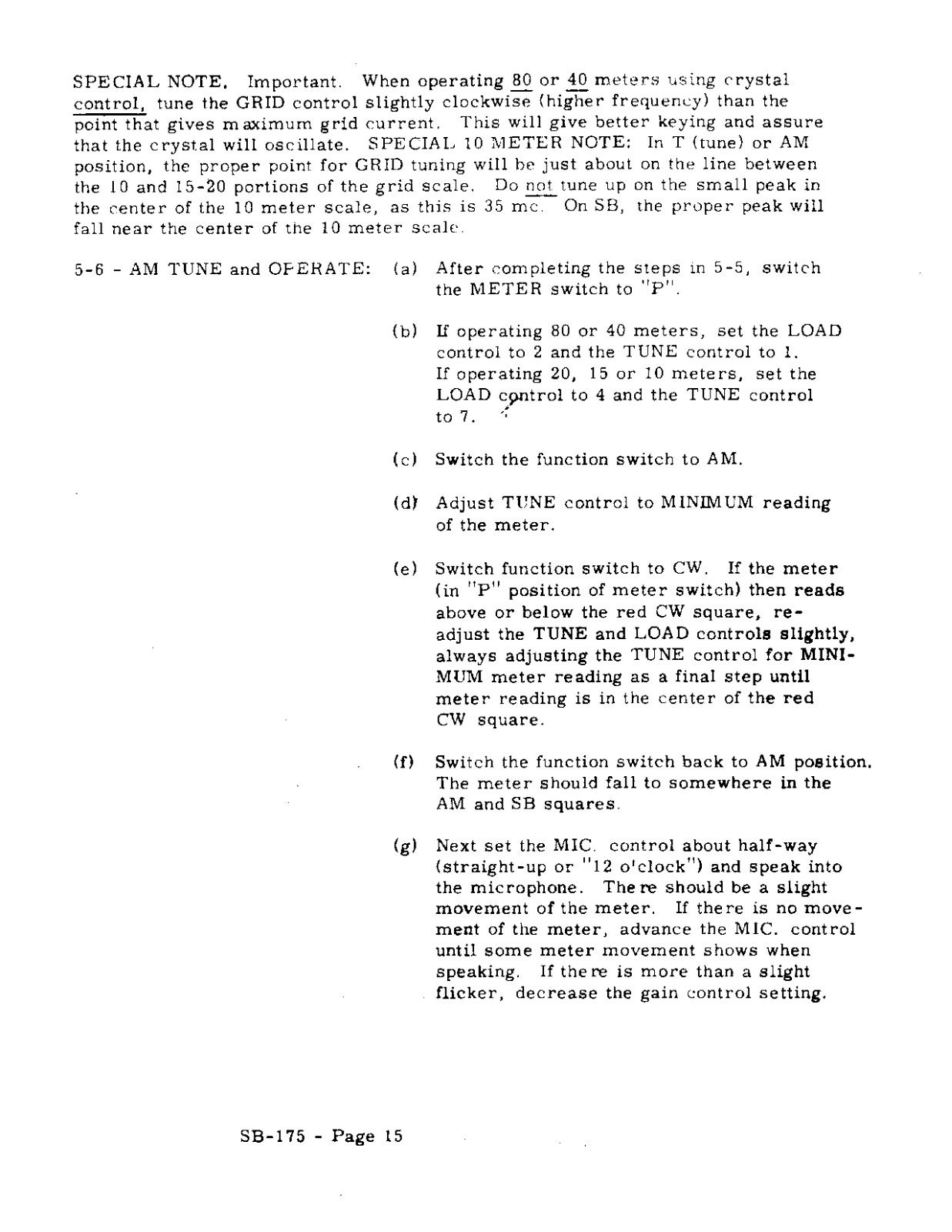 WRL SB-175 User Manual (PAGE 15)